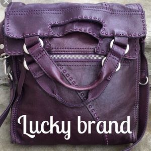 Lucky brand leather crossbody bag